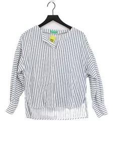 United Colors Of Benetton Camicia Donna XS Bianca 100% Cotone Basic - Foto 1 di 5