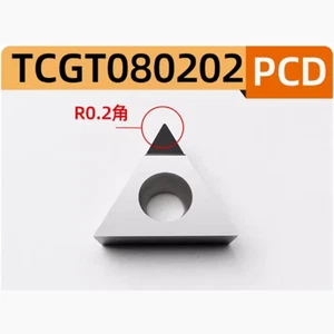 4pcs TCGT080202 PCD polycrystalline diamond PCD inserts TCGW080202 PCD - Picture 1 of 1