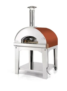 Pizzaofen Holzbackofen Fontana Marinara mit Unterwagen Backfläche 80x80 cm - Bild 1 von 8