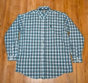 Cinch Blue Plaid Long Sleeve Button Down Western Shirt Mens XXL - Picture 1 of 3