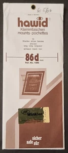 Hawid Stamp Mounts Various Black 86mmx210 Top Opening FULL pack - Picture 1 of 1