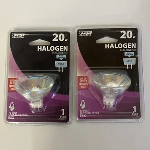 2 GU5.3 Base MR16 12v 20W Landscape Lighting Bulb 2 Pin BAB Feit Electric - Picture 1 of 4