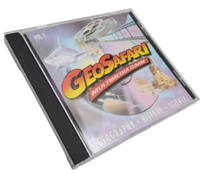 GEOSAFARI MULTIMEDIA GAME ~ 1995 PC CD-Rom ~ VTG Educational Software - Picture 1 of 5