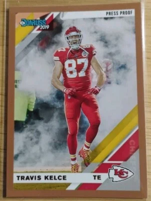 Travis Kelce 2019 Donruss Press Proof Bronze Variation CHIEFS #2-V - Image 1 of 2