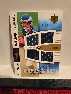 2007 Ultimate Collection Rookie Matchup Materials Kevin Kolb Drew Stanton 23/25 - Image 1 of 4