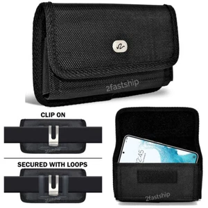 For iPhone 11 / iPhone 11 Pro / 11 Pro Max Nylon Case Belt Clip Holster Pouch - Picture 1 of 9
