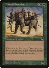 Magic MTG Tradingcard Tempest 1997 Trained Armodon