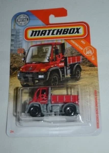 MATCHBOX 2018 MBX CONSTRUCTION 3/20 - MERCEDES-BENZ UNIMOG U300 RED - Picture 1 of 3