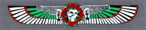 Grateful Dead Skeleton Skull Decal - Vintage Roses Eagle Wings Sticker NOS Rock - Picture 1 of 7