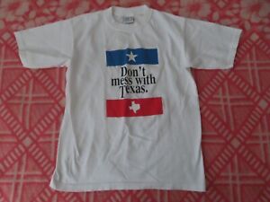 vintage sherrys kids youth 14/16 dont mess with texas tshirt