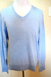 Murano - Herren XL puderblau flüssig Luxus V-Ausschnitt Pullover $ 79,50 (M74) - Bild 1 von 3