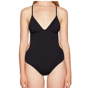 Rip Curl Women Classic Surf Cross Back One Piece Swimsuit Black Size S - Picture 1 of 2