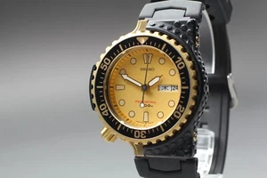 【Exc+5 】 Vintage 1986 Seiko GIUGIARO 7C43-7A00 Diver Men's Quartz Watch Japan - Picture 1 of 10