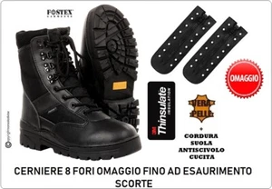 Scarponcino 4 Stagioni Nero Militare GPG IPS Guardie G Fostex + Cerniere Omaggio - Foto 1 di 21