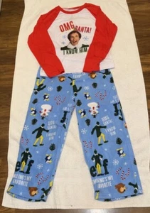 ELF BOYS BUDDY THE ELF 2 PIECE CHRISTMAS PAJAMAS SIZE M (10) - Picture 1 of 4