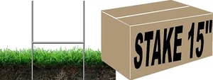 50 Pack Signs Stake 15 inch x 10 Inch x 9Gauges Galvanized Metal Wire Stake, ... - Picture 1 of 9