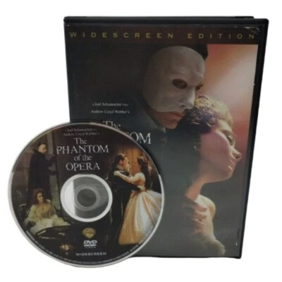 The Phantom of the Opera Widescreen DVD Andrew Lloyd Weber Gerard Butler - Image 1 of 4
