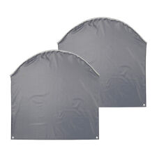 Produktbild - 2er Set Wohnwagen Radabdeckung grau UV Schutz Polyestergewebe mit Anker Ösen