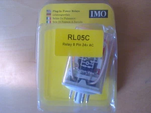 IMO RL05C RELAY 8 PIN 24V AC, 2 Pole Changeover - Picture 1 of 1