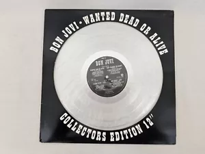 Bon Jovi Wanted Dead Or Alive 12'' Silver Collectors Edition Vinyl Record 1987 - Picture 1 of 7