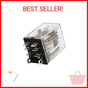 uxcell a12080100ux0286 Jqx-13F DC 12V Coil 8 Pin Dpdt Power Relay - Picture 1 of 2