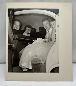 Hochzeit Paar Foto Vintage schwarz weiß 2 auf jedem Brett 7 1/2" x 9 1/2" p10 - Bild 1 von 2