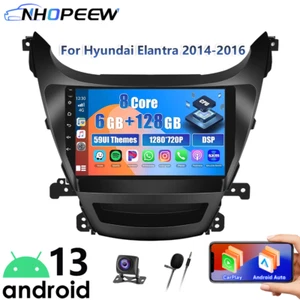 8 Core 6+128GB Car Stereo Radio GPS Carplay For Hyundai Elantra 2014-2016 - Picture 1 of 13