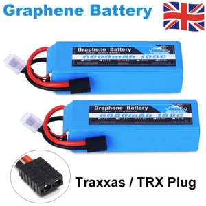 2x Yowoo 4S 14.8V 6000mAh 100C TRX Graphene Lipo Battery for RC Buggy Car Truck - Picture 1 of 8