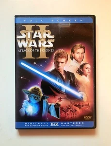Star Wars Attack of the Clones DVD Sci-Fi Action 2002 PG Free Shipping - Picture 1 of 4
