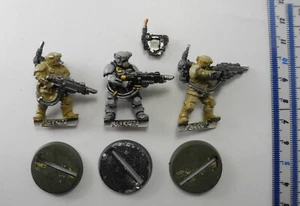 3 CADIAN KASRKIN Metal Astra Militarum Tempestus Army Storm Troopers 40K QC2 - Picture 1 of 2