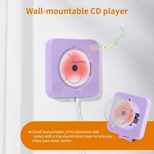 Yintiny Rechargeable Cute CD Player Blutooth 5.0, Portable Music Player PURPLE - Picture 1 of 7