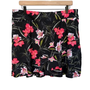 Tail Neon Flower Hawaiian Print Athletic Skort with Ruffled Tiers 4 Golf size XL - Picture 1 of 13
