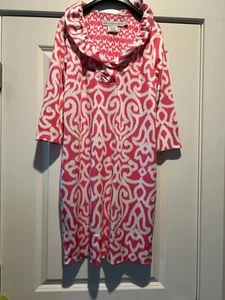 Abito Gretchen Scott rosa arabesco con volant e scollo a volant - donna piccolo 80€. - Foto 1 di 5