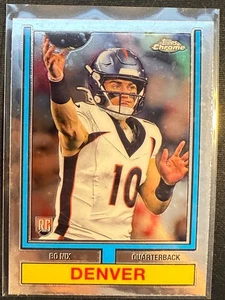 Bo Nix 2024 Topps Chrome NFL RC Rookie 1974 Base Insert DENVER BRONCOS - Picture 1 of 1