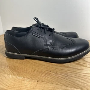 True Linkswear True Gent Black Leather Wingtip Spikeless Golf Shoes Mens 13 - Picture 1 of 17
