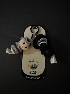 Star Wars Rey & Kylo Ren Das Erwachen der Macht Neu mit Etikett Hallmark Itty Bittys Taschenclip - Bild 1 von 4