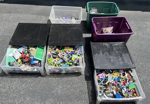 Bulk Legos 2lb Random Washed Blocks Plates Accessories Vehicle Parts - Picture 1 of 10