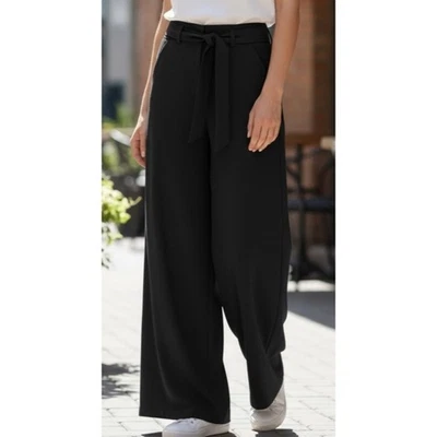 Pantalones American Rag Juniors Talla 1 CIE Negros Pierna Ancha Con Cinturón Extraíble Foto 1 de 4