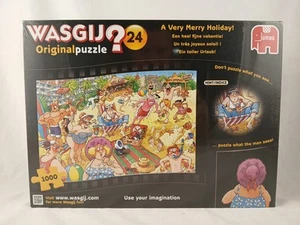 Wasgij? Puzzle 1000 pezzi originale #24-Una buona vacanza!-NUOVO/SIGILLATO! - Foto 1 di 6