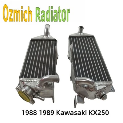 Radiador de aluminio 88-89 KX250 para Kawasaki 1988-2004 KX500 KX 500 1990 1991 1992 Foto 1 de 4