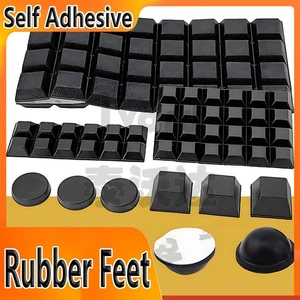 Rubber Feet Self Adhesive Bumpons Semicircle/Round/Square Black Buffer Feet Pads - Picture 1 of 39