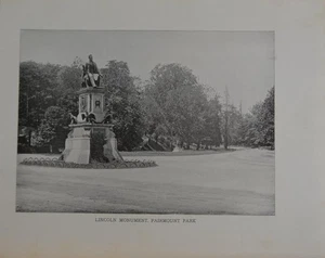 Antik Philadelphia Pennsylvania Kunstdruck Foto Fairmount Park 1904 - Bild 1 von 16