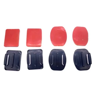 4 PIEZAS Accesorios Casco Plano Curvo Adhesivo Montaje Para Gopro Hero 8 7 6 5 - Imagen 1 de 7