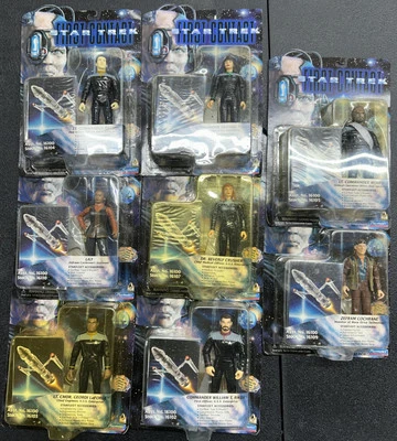 Lote de figuras de acción Star Trek: First Contact de Playmates (JUEGO de 8) Foto 1 de 4