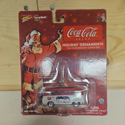 1965 VOLKSWAGEN SAMBA BUS    JOHNNY LIGHTNING COCA-COLA HOLIDAY ORNAMENTS   1:64 - Image 1 of 3