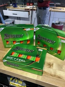 srixon soft feel orange 3 pack golf balls - Picture 1 of 4