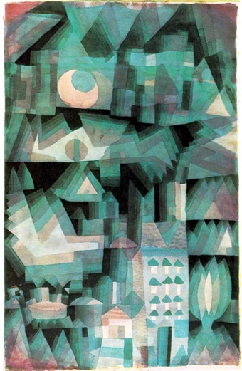 PAUL KLEE DREAM CITY CUBISM ABSTRACT  ART GICLEE PRINT  FINE CANVAS - Image 1 of 1