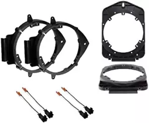 2 Pair 6" 6.5" Inch Car Door Speaker Install Adapter Mount Bracket Plates with S - Picture 1 of 1