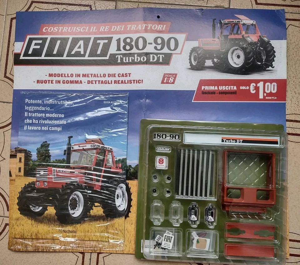"Costruisci Il Re Dei Trattori" Fiat 180-90 TURBO DT Scala 1/8 **Test Hachette** - Immagine 1 di 2