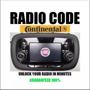 CONTINENTAL 334 VP1 VP2 RADIO CODE TA CZECH MODELS SECURITY PINCODE SERVICE - Bild 1 von 6